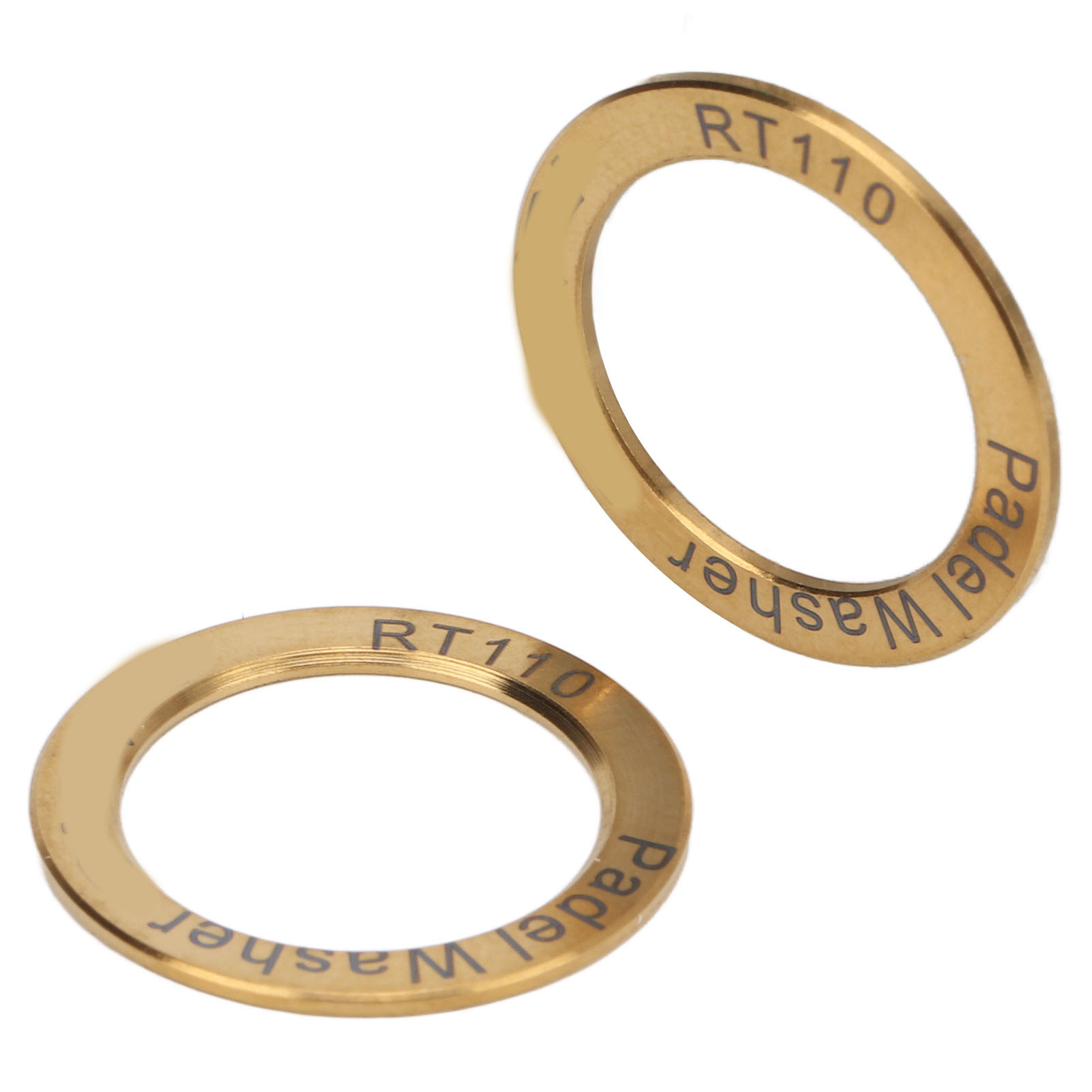 2-teilige, Längliche Unterlegscheiben Aus Titanlegierung Für Fahrradpedale, Rostfrei, Wasserdicht, Reibungsarm, Geräuschdämpfend, Für Rennradpedale, Gold