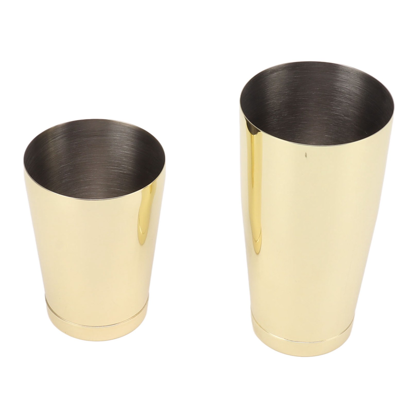 2-teiliger Cocktailshaker Aus Edelstahl 304, Goldener Barkeeper-mixer Mit Unterem Becher.