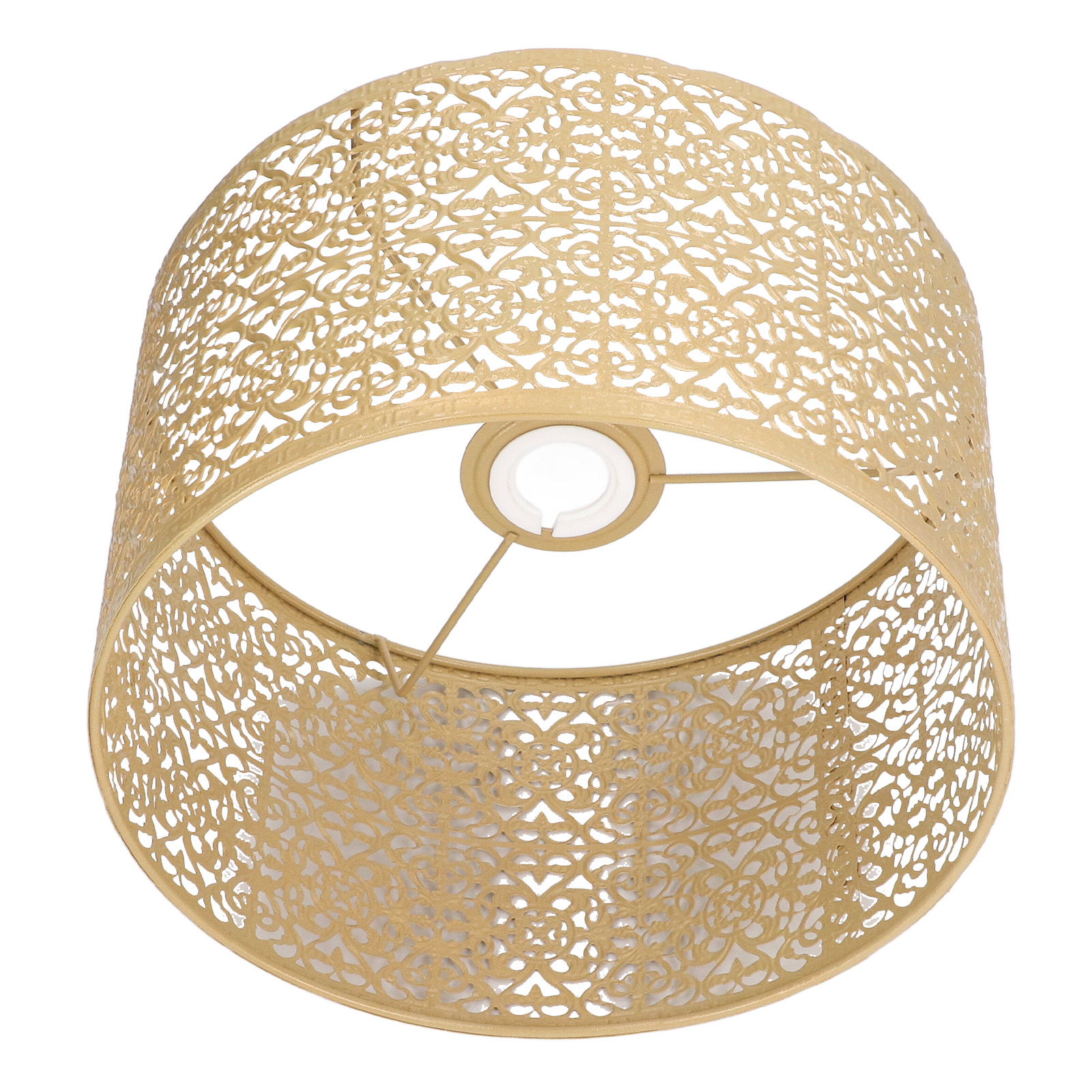 Durchbrochener Metalllampenschirm, Universelle E27/e14-fassung, Optimale Wärmeableitung, Eleganter Goldener Lampenschirm