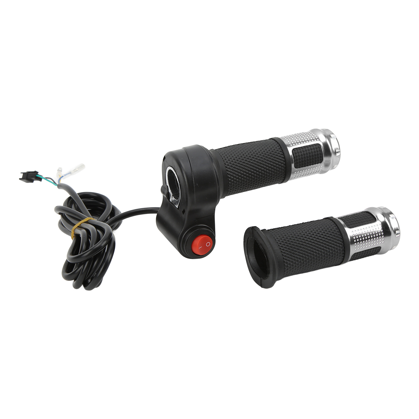 Paar Drehgasgriffe Für Fahrrad/roller, Geschwindigkeitsregler Für Elektrofahrzeuge, Silber