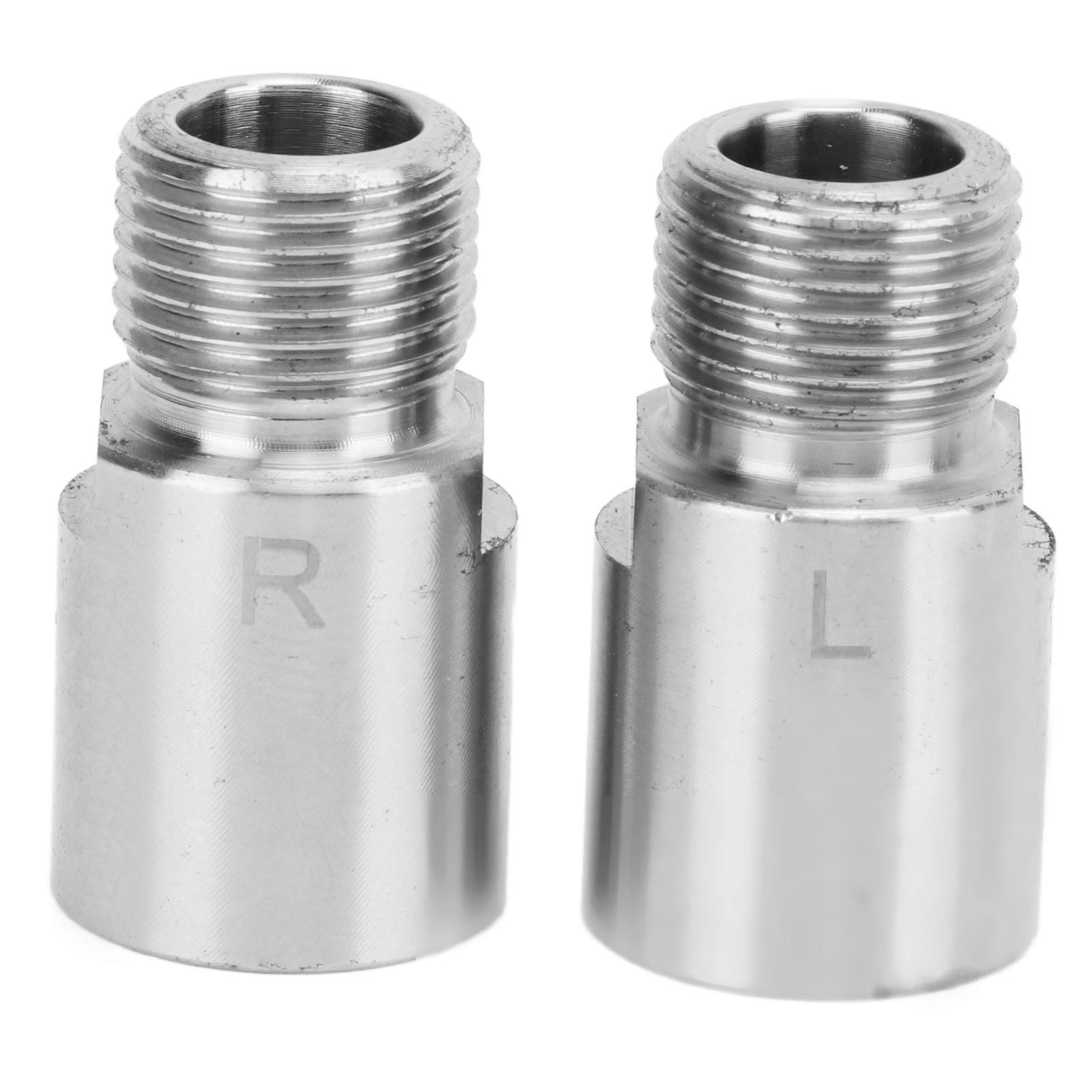 2 Paar 20-mm-pedalverlängerungen Aus Chrom-molybdän-stahl Für Mountainbikes, Silber