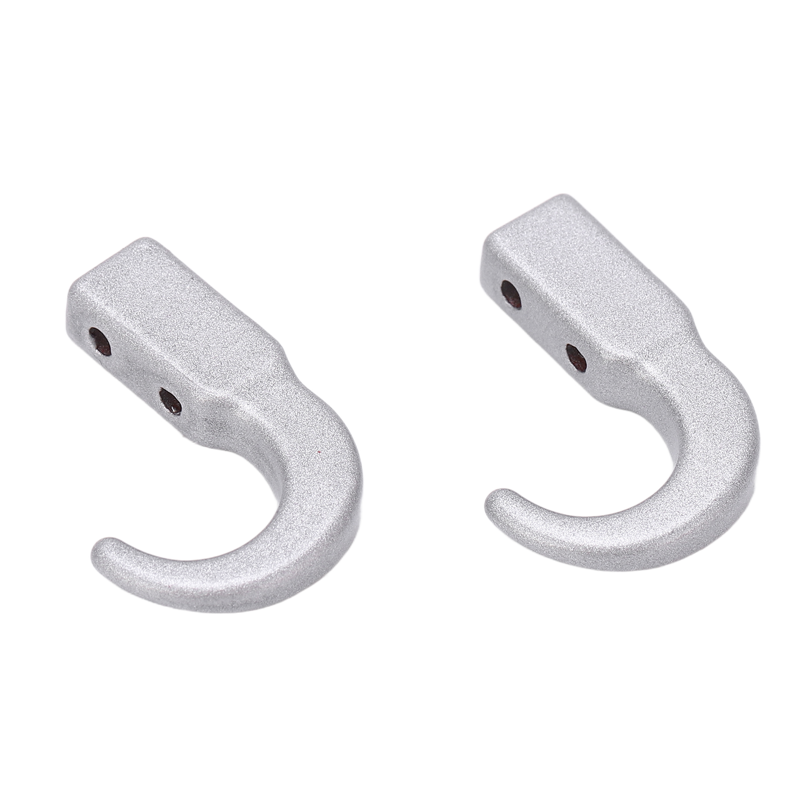 2x Anhängerkupplung Aus Zinklegierung Für Rc-car Scx10 10/10 Silber