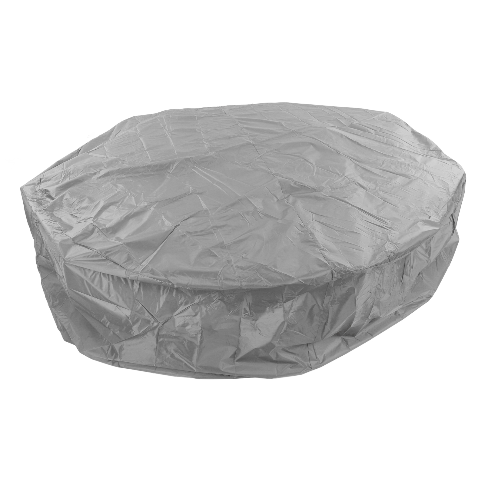 Runde Schutzhülle Für Whirlpools (190 Cm Durchmesser), Silberfarben, Aus Wasserdichtem Polyester-taft, Badewannenabdeckung 190 X 30 Cm, Grau