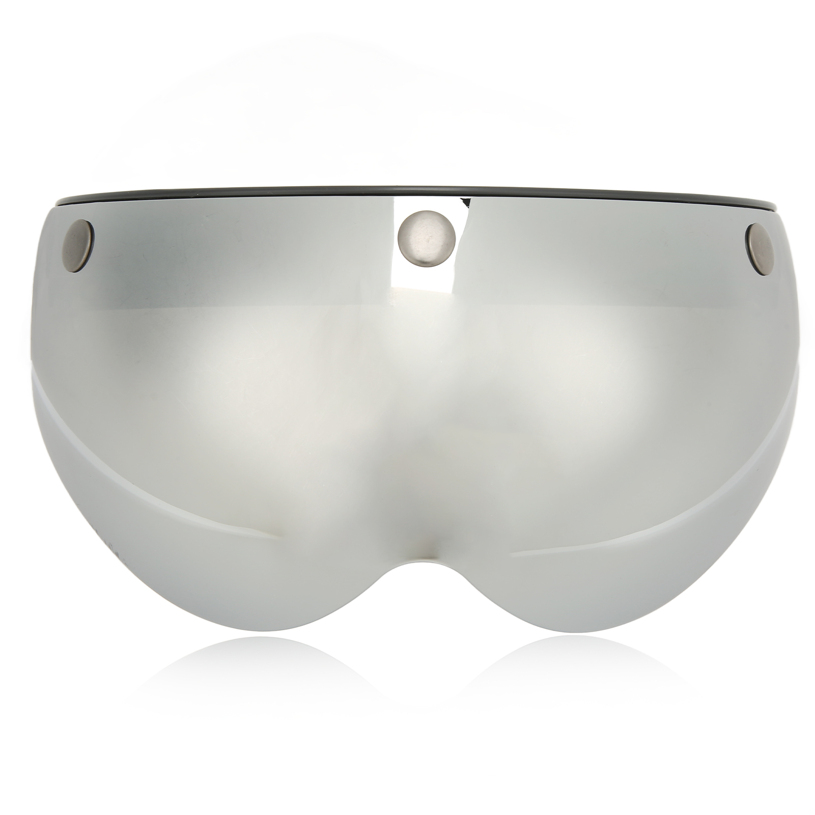 Retro-motorradhelm Mit Verstellbarem, Silbernem, Wind- Und Sanddichtem Visier Und Schnalle