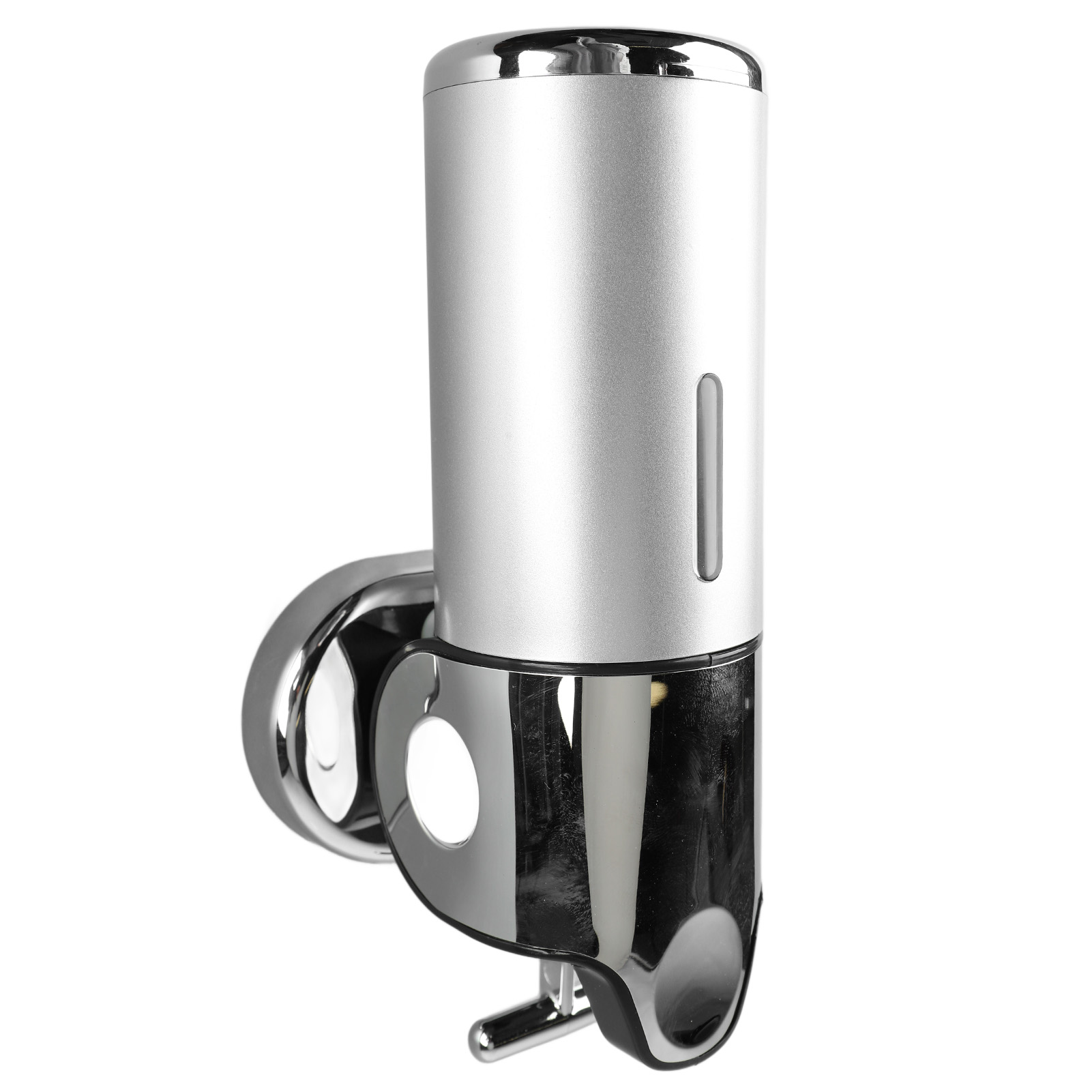 Silberner, Wandmontierter Seifenspender, 500 Ml, Aus Abs-kunststoff, Flüssigseifenhalter Für Duschen, Hotels, Restaurants Und Haushalte