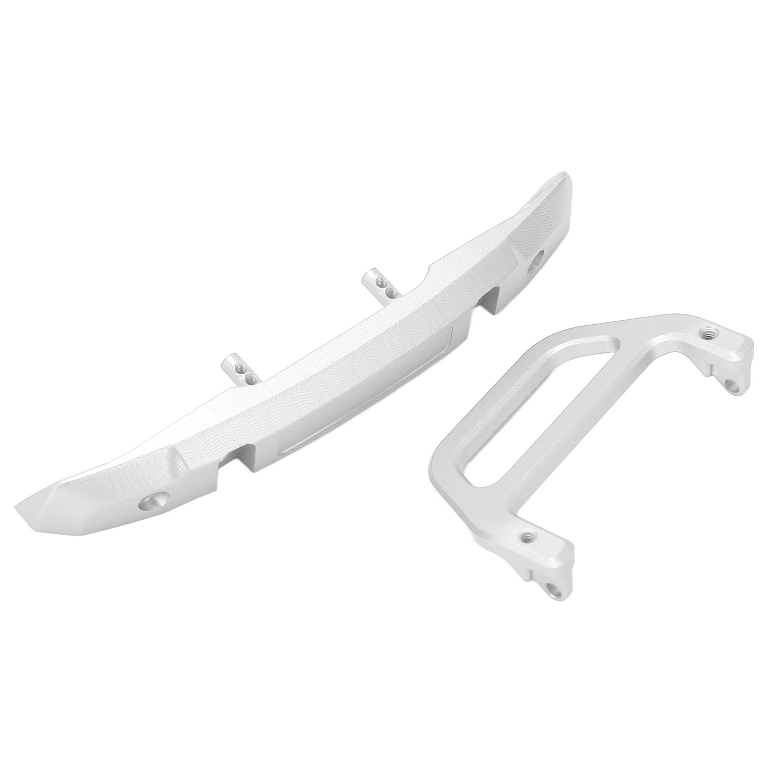 Frontstoßstange Aus Aluminiumlegierung Mit U-haken Für Rc-cars, Ersatzteil Axial 1/24 Scx24, Silber
