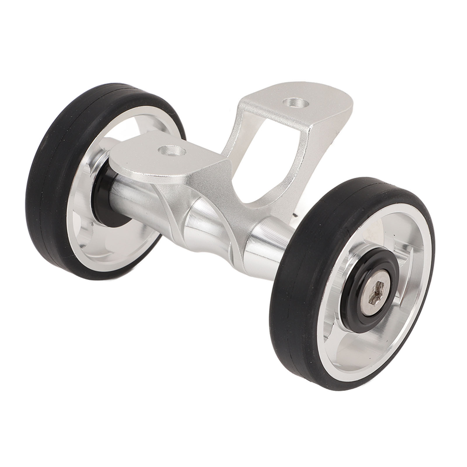 Easywheel Fahrradschutzblech, Doppelrollen Für Brompton-falträder, Dahon, Silber