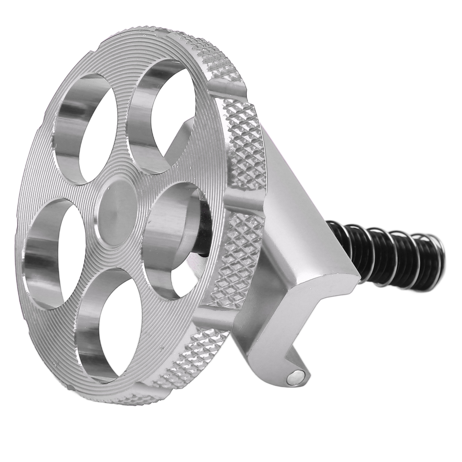 Integrierte Cnc-gefräste Aluminium-klappklemme Für Brompton-falträder, Silber