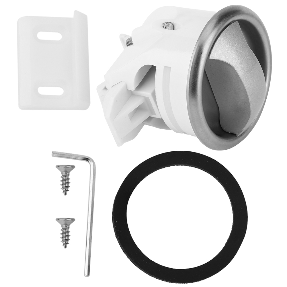 Türschloss Aus Gebürstetem Edelstahl Mit Abs-knauf, Badezimmeraccessoire, Wohnmobil, Speisewagen, Yacht, Silberfarben