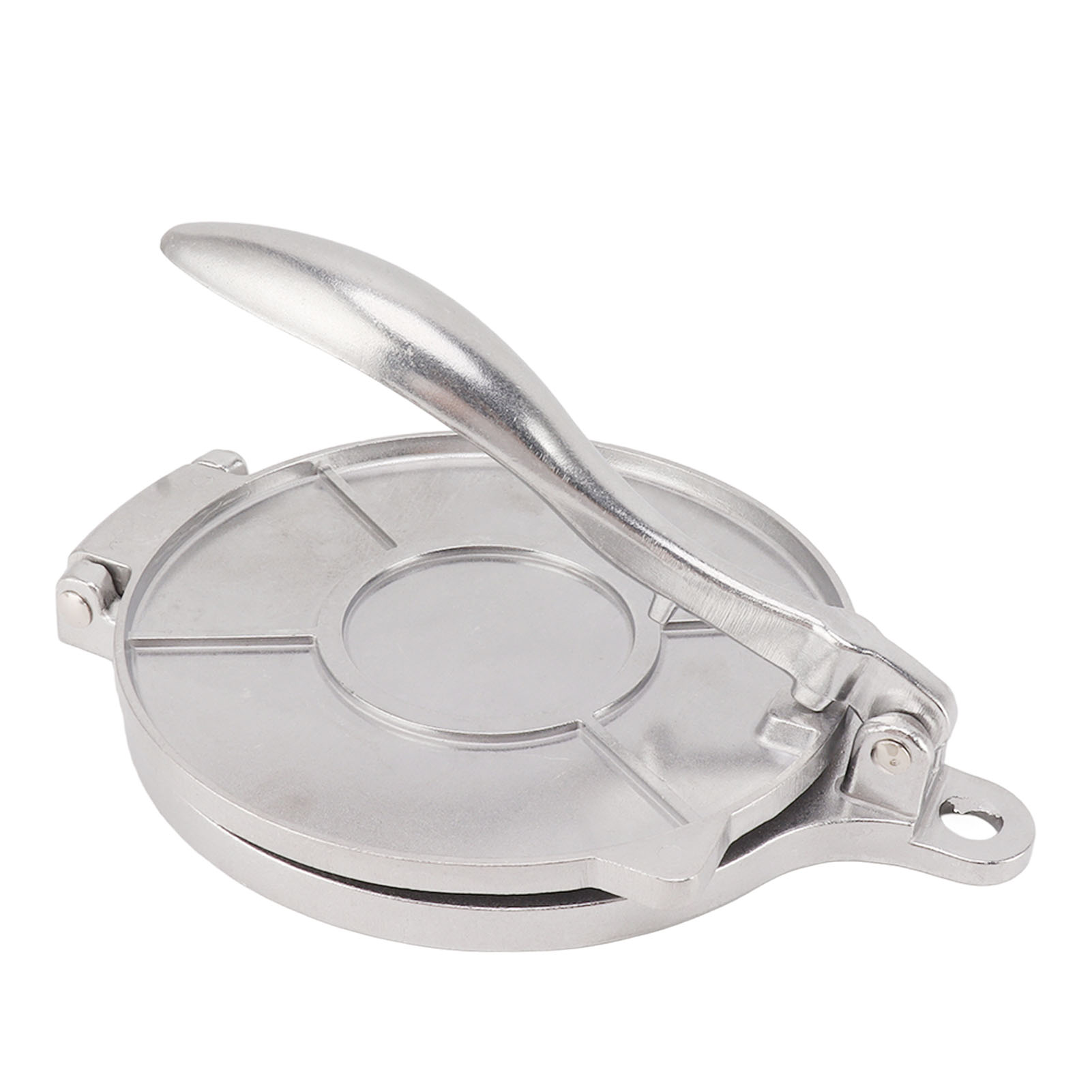 Tortillapresse Aus Aluminiumlegierung, Manuelles Gerät Für Pizza, Kuchen Und Fladenbrote, 16 Cm, Silber