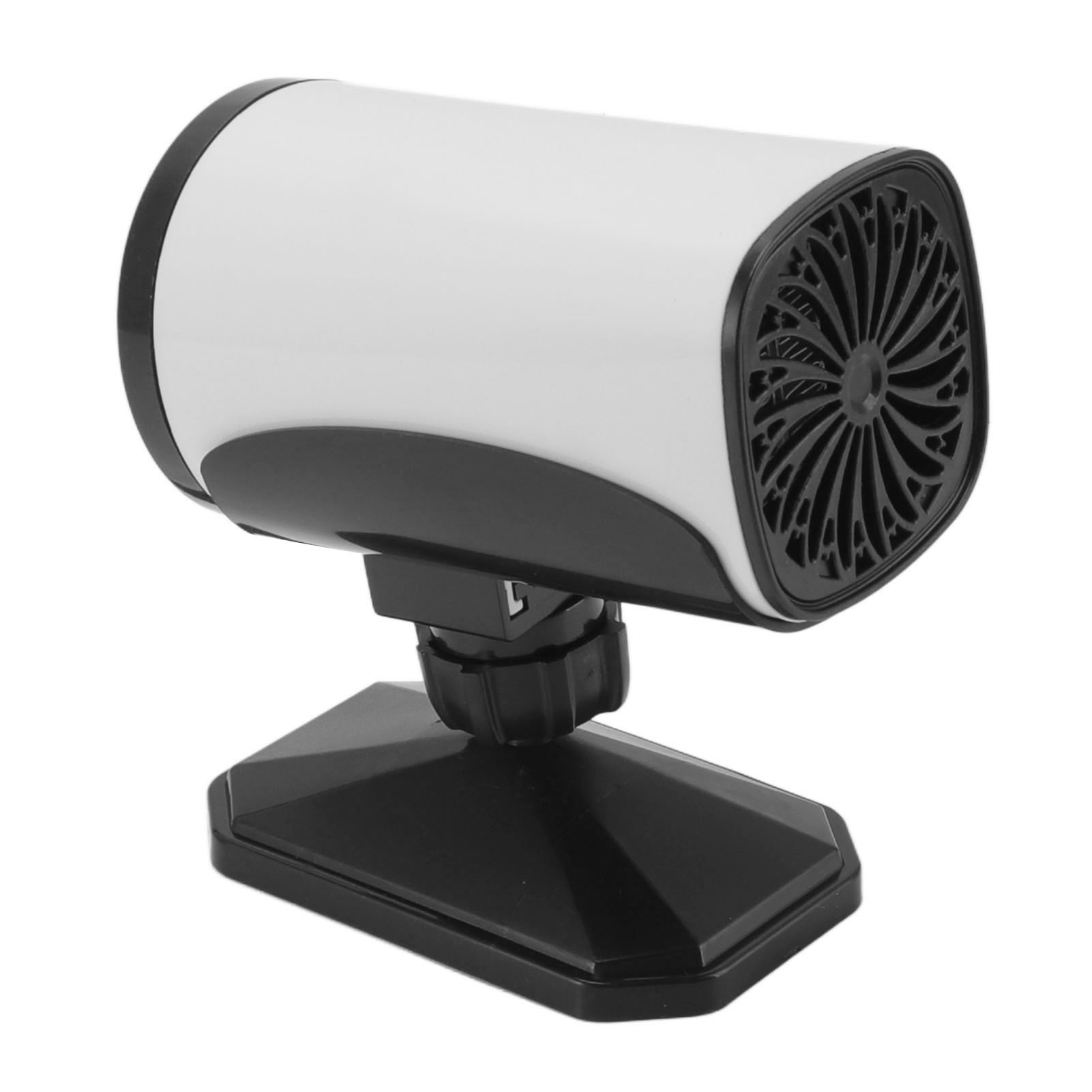 150-w-autoheizung, 2 Heiz-/kaltstufen, 360°-drehung, Tragbarer Entfroster/entfeuchter, 12 V, Weiß