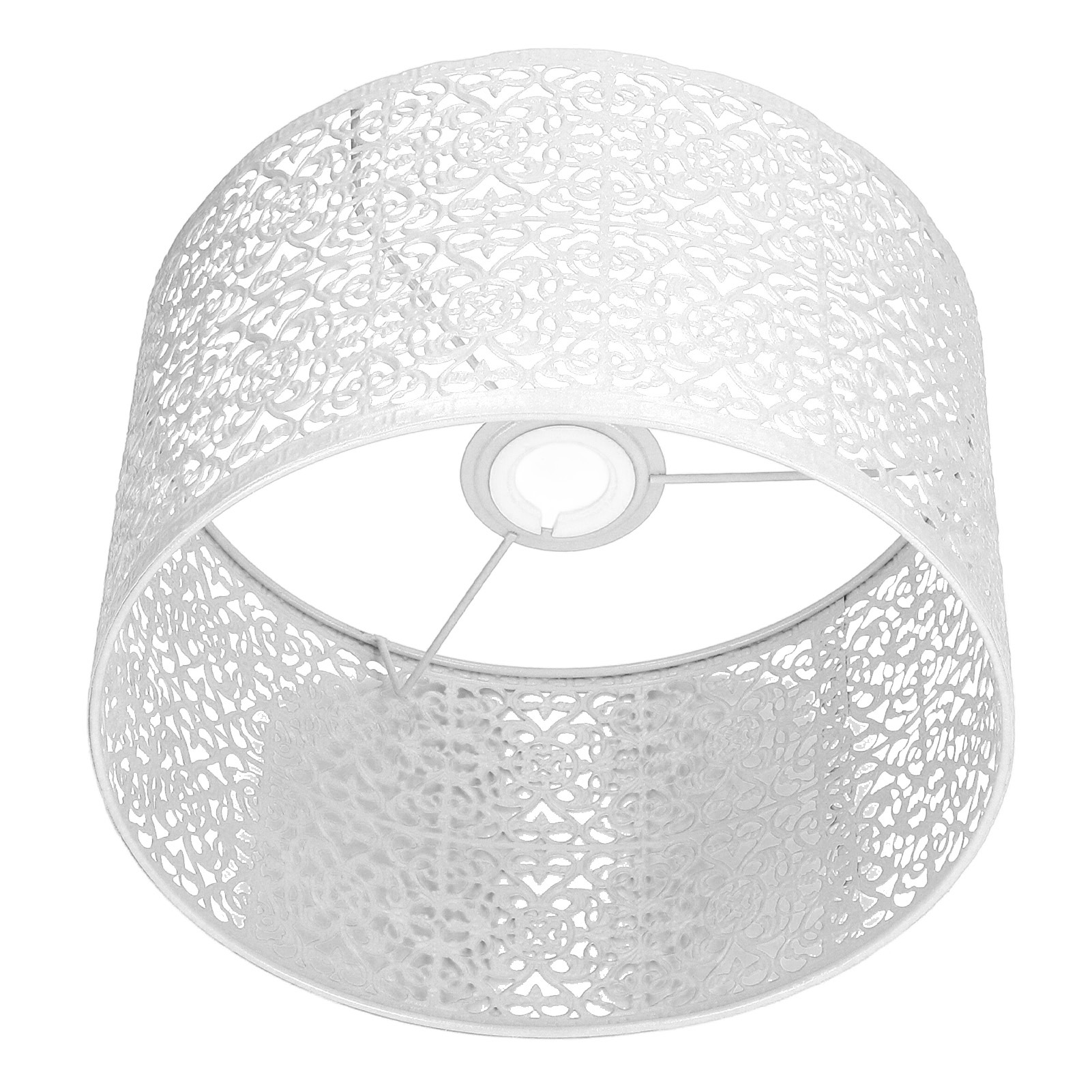 Universeller, Perforierter Metalllampenschirm E27/e14, Effiziente Wärmeableitung, Eleganter Weißer Lampenschirm