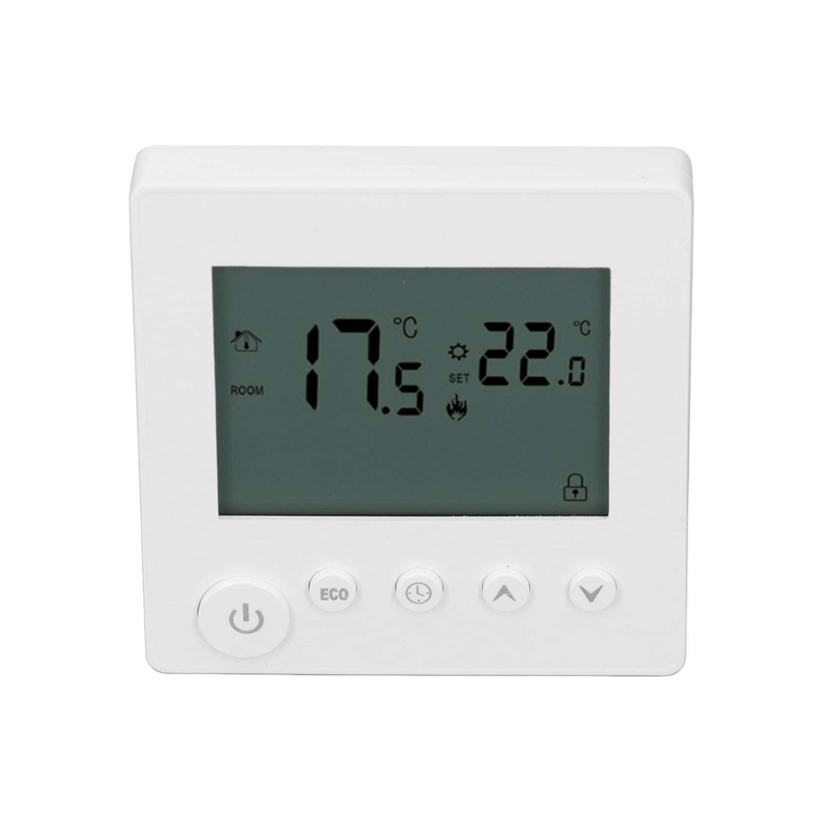 Intelligenter 4500-w-thermostat Mit Bedienknopf Für Warmwasserbereitung, Geeignet Für Zuhause, Büro, Markt, Hotel, Ac 90–240 V, Weiß