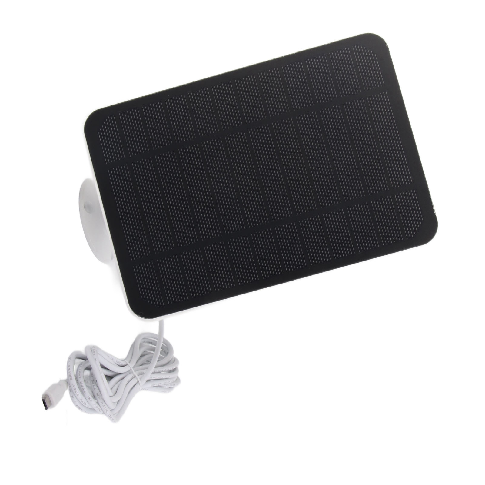 4-w-5-v-solarpanel Für Arlo-, Ring- Und Blink-kameras, Ip65-solarladegerät Mit 360°-drehhalterung, Weiß