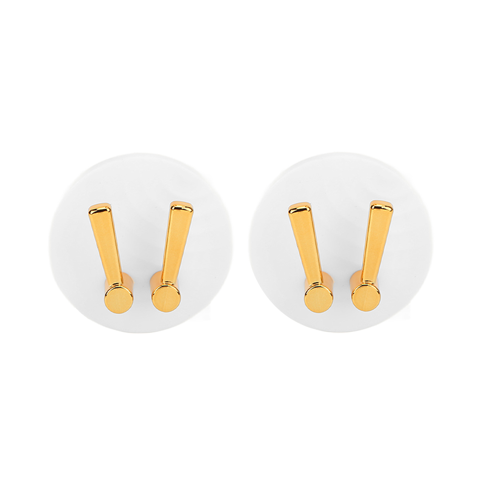 Set Mit 2 Selbstklebenden, Wandmontierten Zahnbürstenhaltern, Kein Bohren Erforderlich, Multifunktional, Hohe Tragkraft, Weiß