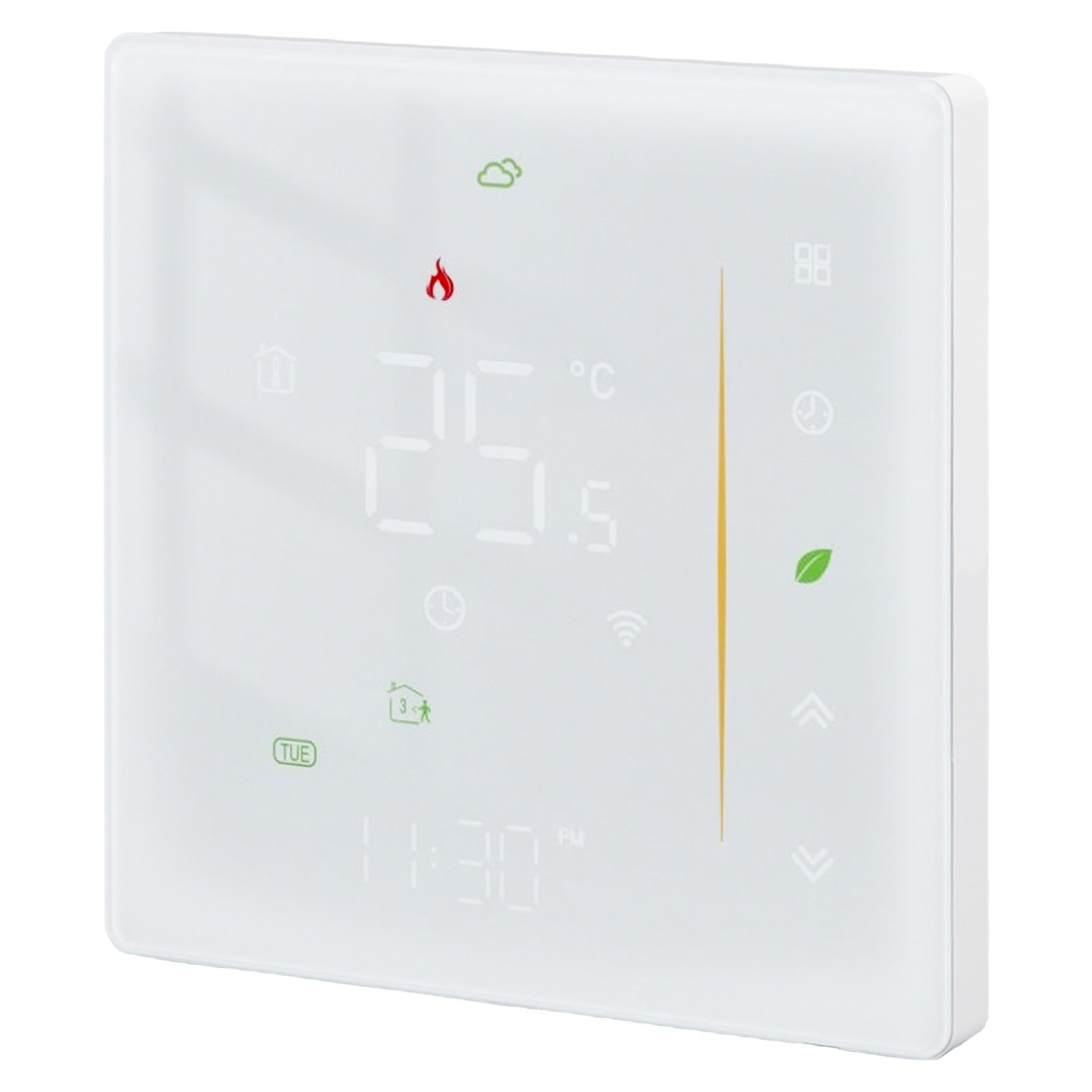 Programmierbarer Smart-thermostat Für Zuhause, Sprach- Und App-steuerung, Temperaturregler Für Elektrische Fußbodenheizung, Zigbee Ac 95–240 V, Weiß