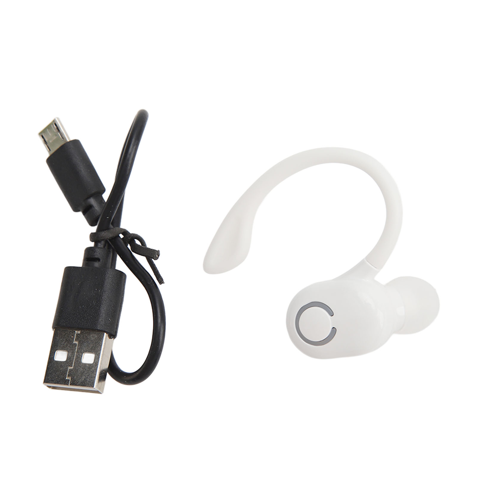 Kabelloses Bluetooth-headset (version 5.2) Mit Geräuschunterdrückung, Mikrofon, Ultraleichter Ohrhörer Für Langes Schlafen, Ideal Für Lkw-fahrer Und Büroangestellte, Weiß