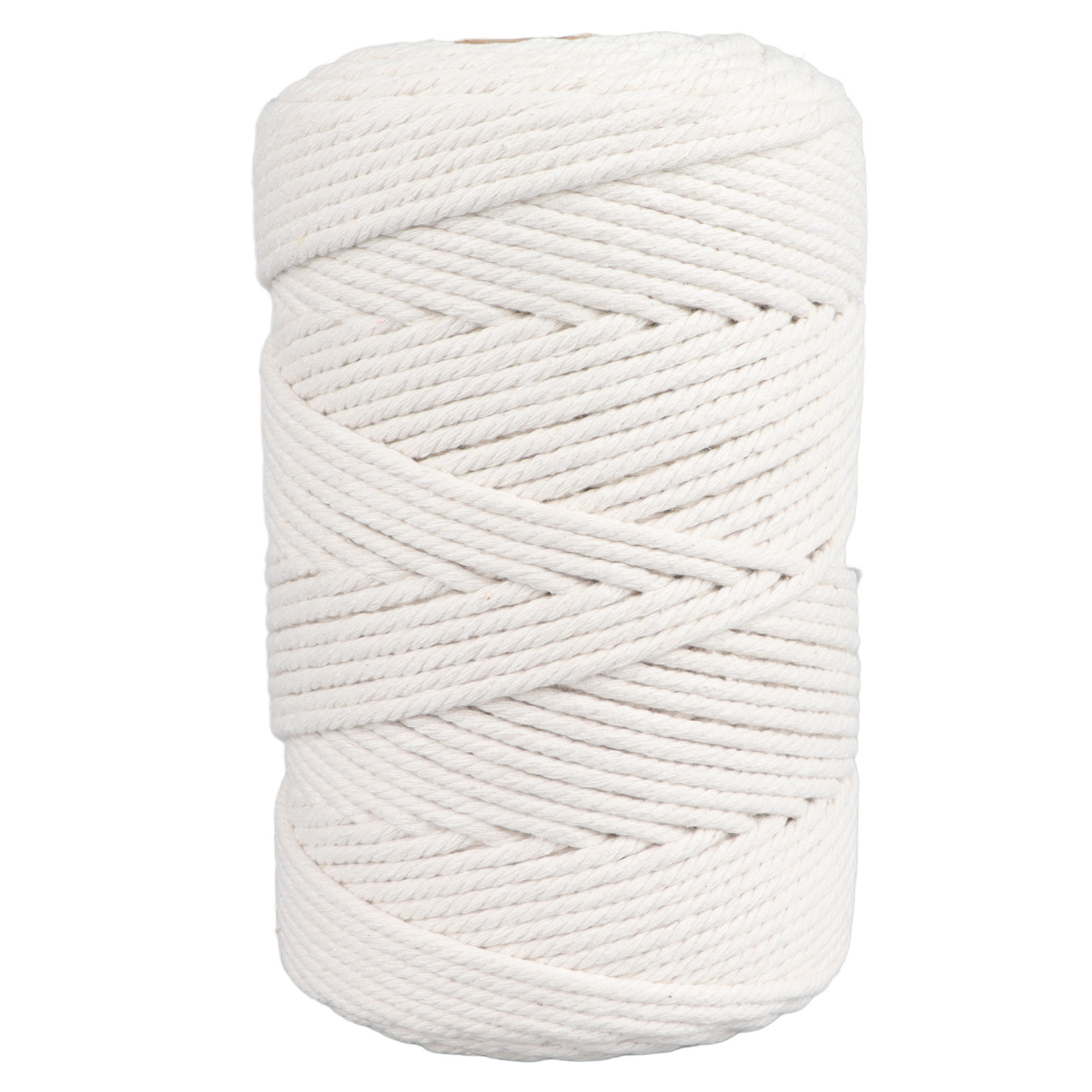 Weiße Makramee-kordel 4 Mm X 20 M, Baumwollgarn Für Wandbehänge, Blumentöpfe, Bastelarbeiten Und Stricken