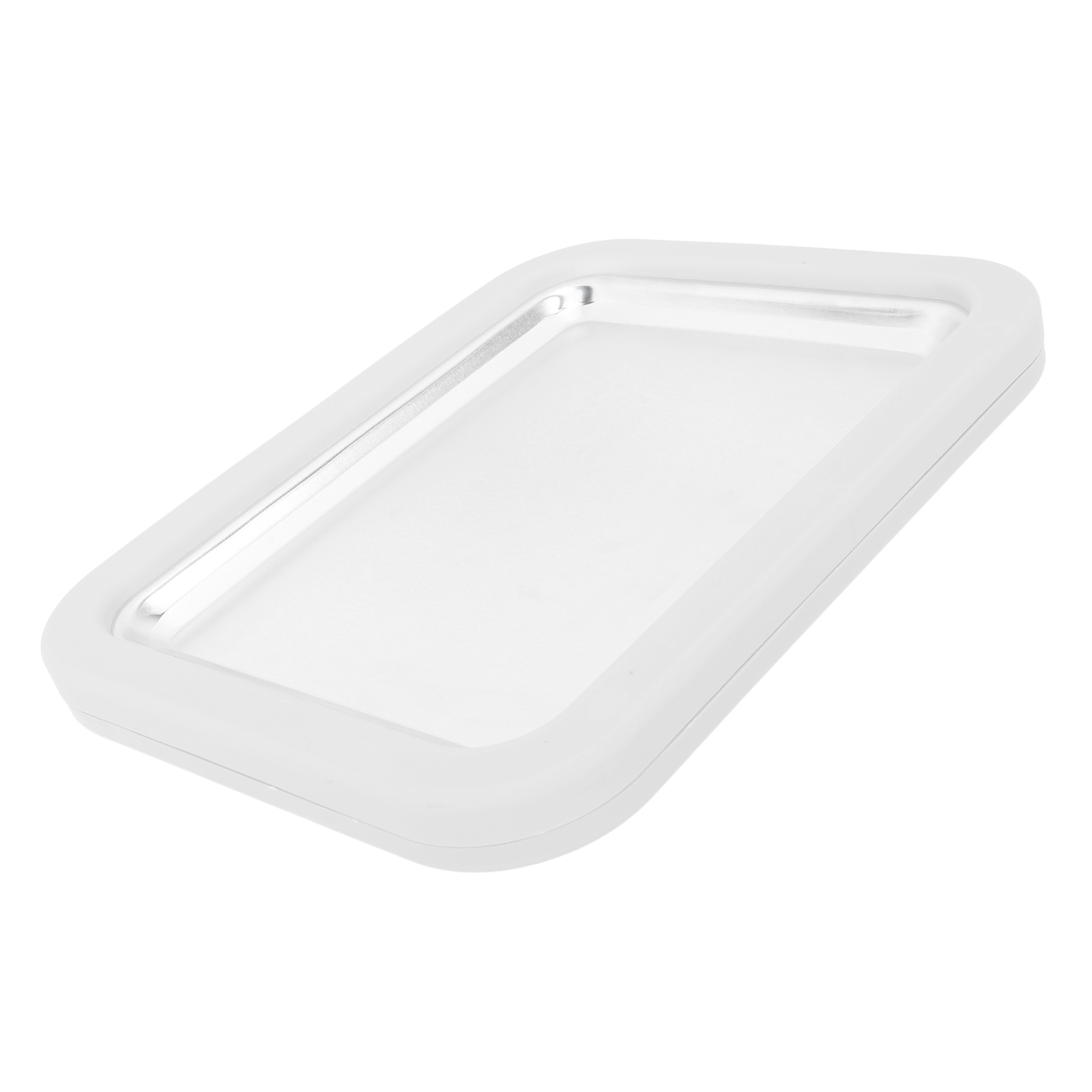 Sofort-eismaschine, Pfannenrolle, Frozen Yogurt, Sorbet, Gelato – Familienspaß, Gesund, Selbstgemachtes Eis, Kleine Weiße Aluminiumlegierungsplatte