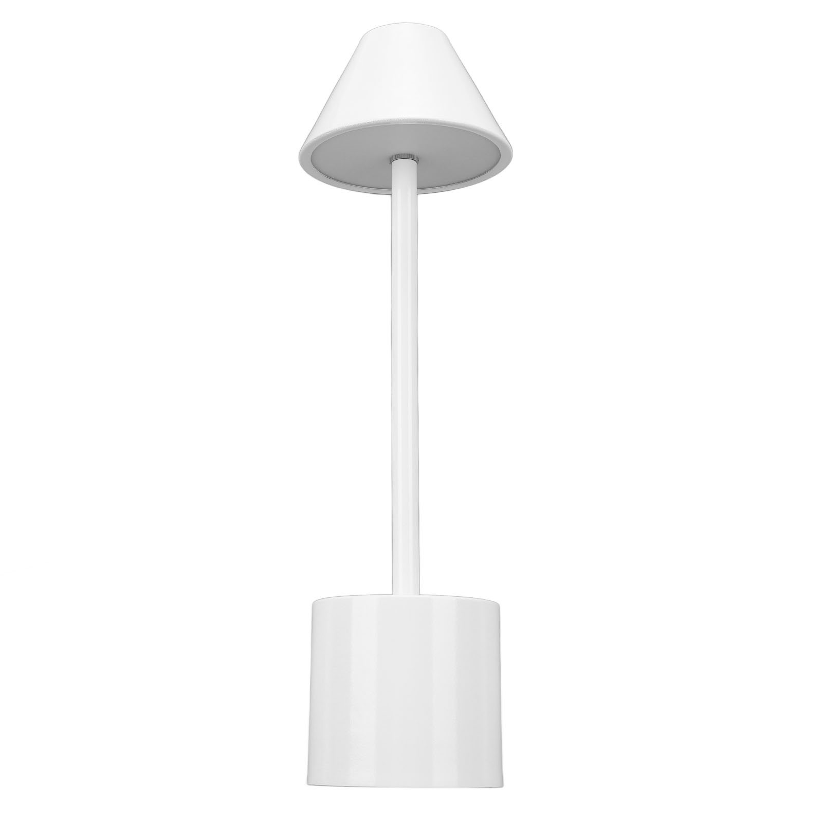 Led-tischleuchte Mit 3 Farbmodi, Dimmbar, 2000 Mah, Usb-c-aufladbar, Tragbar Und Kabellos, Metall, Weiß, Für Nachttisch Oder Schlafzimmer