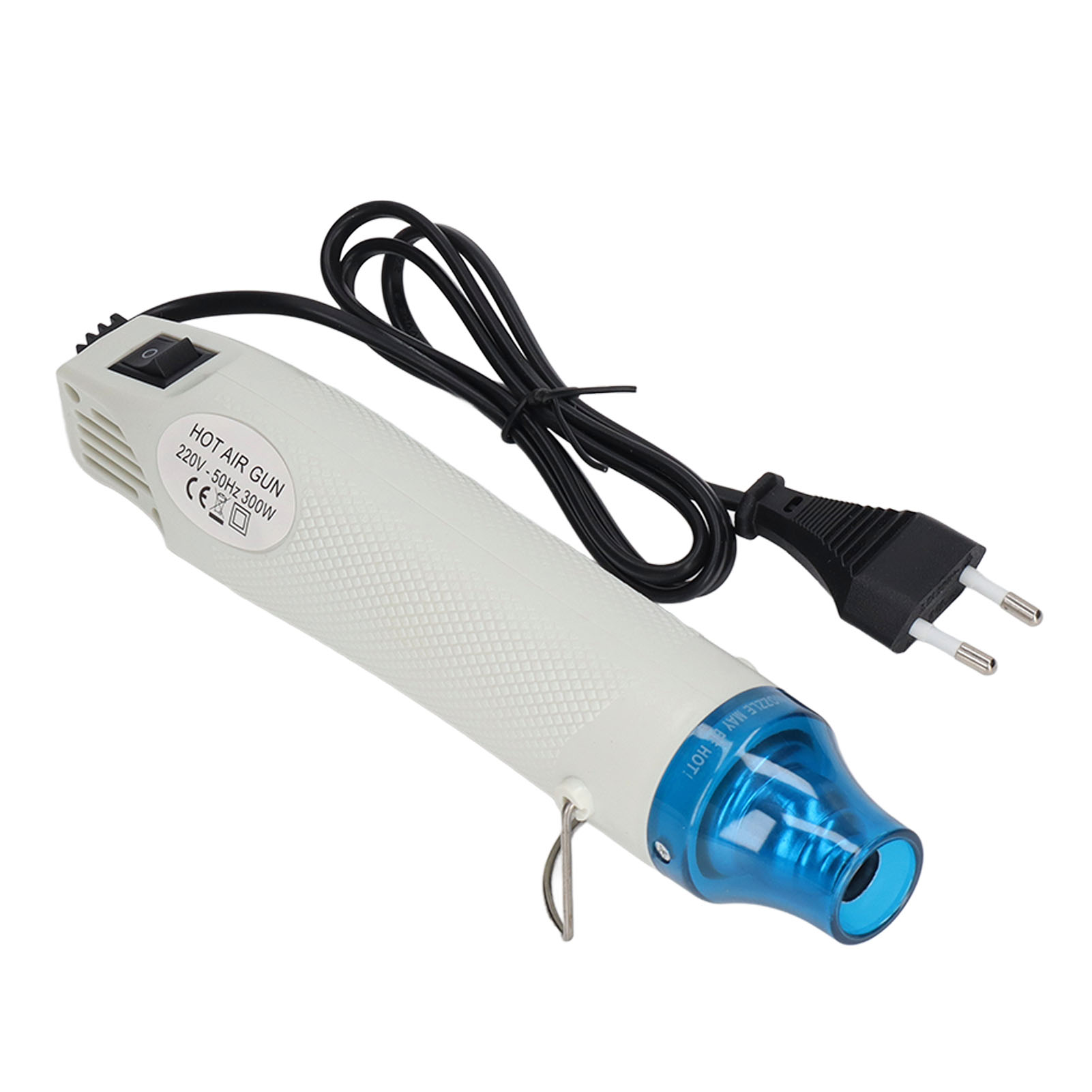 Leichtes 300-w-heißluftgebläse (weiß), Mini-heißluftgebläse Mit Belüftung Für Diy-projekte, Prägen Und Basteln, 220-v-eu-stecker
