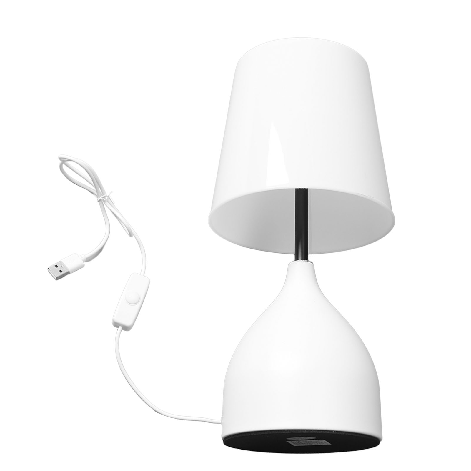 5v-berührungs-nachttischlampe Mit Dimmer, Weiß, Für Kinderzimmer, Wohnzimmer, Schlafzimmer, Büro