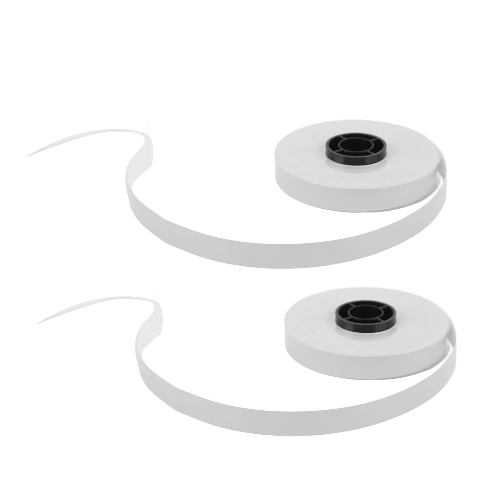 Pet-etikettenrolle, 2 Stück, Je 16 M, 9 Mm Breit, Reißfest, Nachfüllpackung Für Max Lm 550a, Weiß