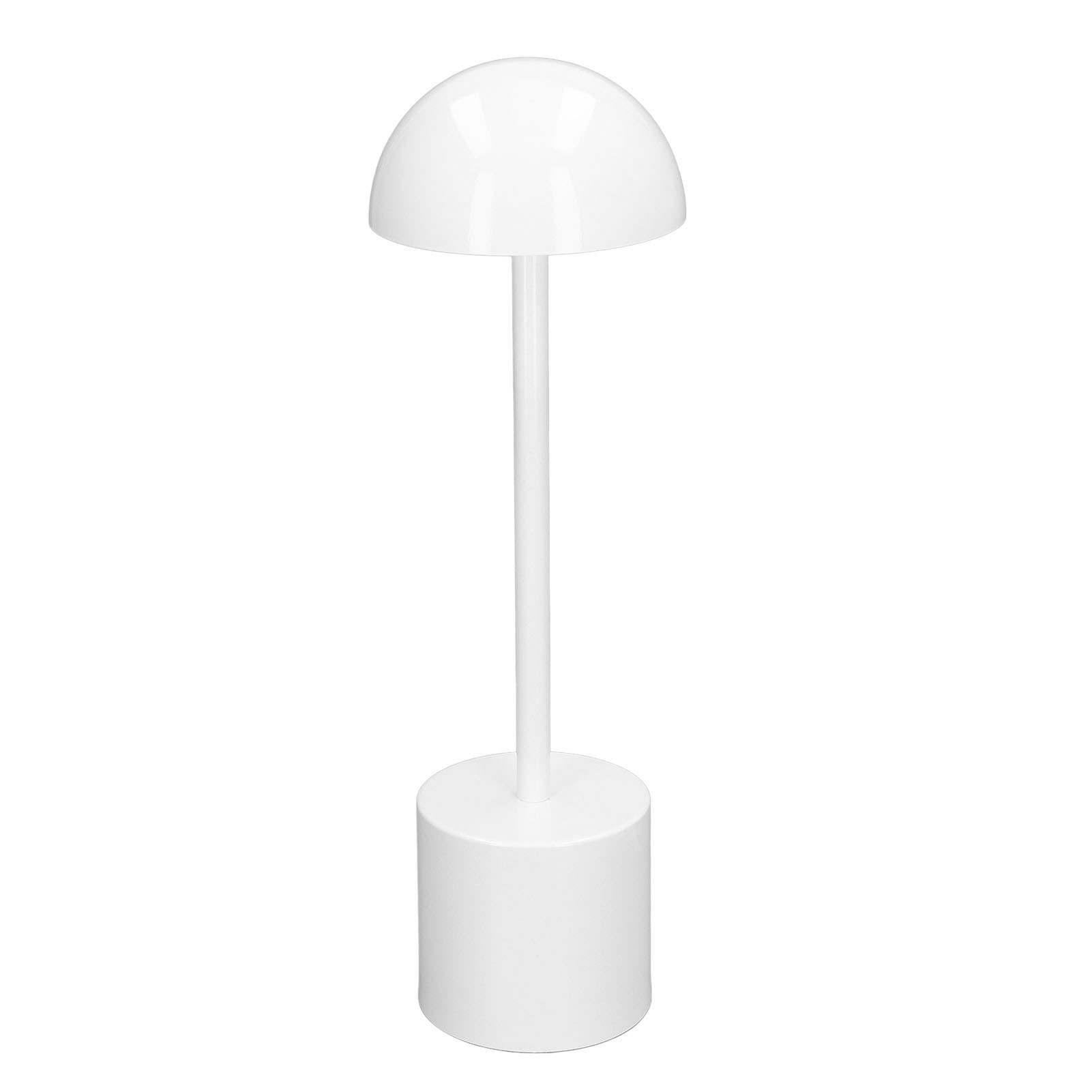 Wiederaufladbare, Kabellose Led-tischleuchte Mit 2000 Mah Akku, 3-farbig Dimmbar, Usb-anschluss, Weiß, Für Wohn- Und Esszimmer