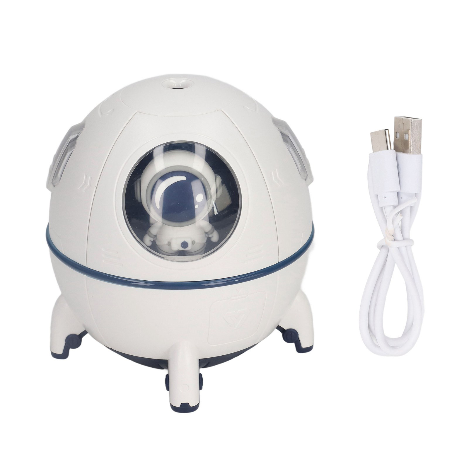 Mini-usb-luftbefeuchter In Raumkapselform, Hohe Nebelleistung, Niedlicher Baby-diffusor Mit Nachtlicht Für Zuhause, Auto Und Büro, Weiß