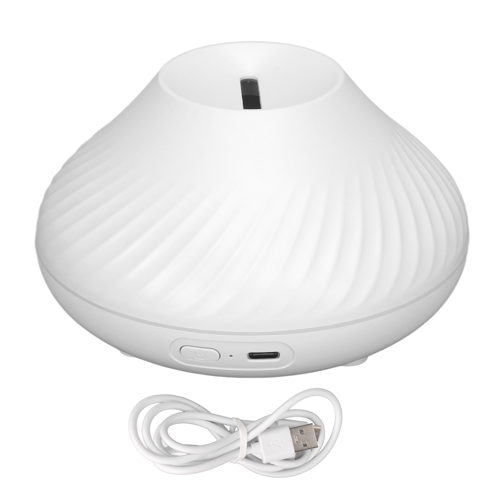 130-ml-usb-aroma-diffusor Mit Kaltvernebelung, Farbigem, Rutschfestem Sockel, Automatischer Abschaltung, Tisch-luftbefeuchter Für Zuhause, Büro Und Café – Weiß