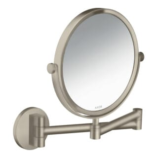 hansgrohe Rasierspiegel Axor Uni. Circular Wandmontage, brushed nickel