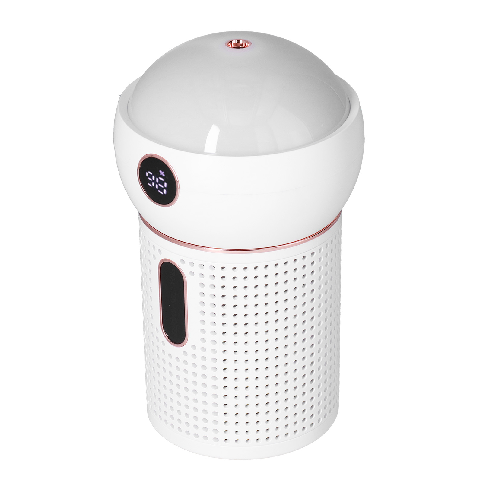Luftbefeuchter Mit Großem Fassungsvermögen (630 Ml), Einzelsprühfunktion, 360°-sprühstrahl, Usb-aufladbar, Weiß, Für Zuhause Und Auto