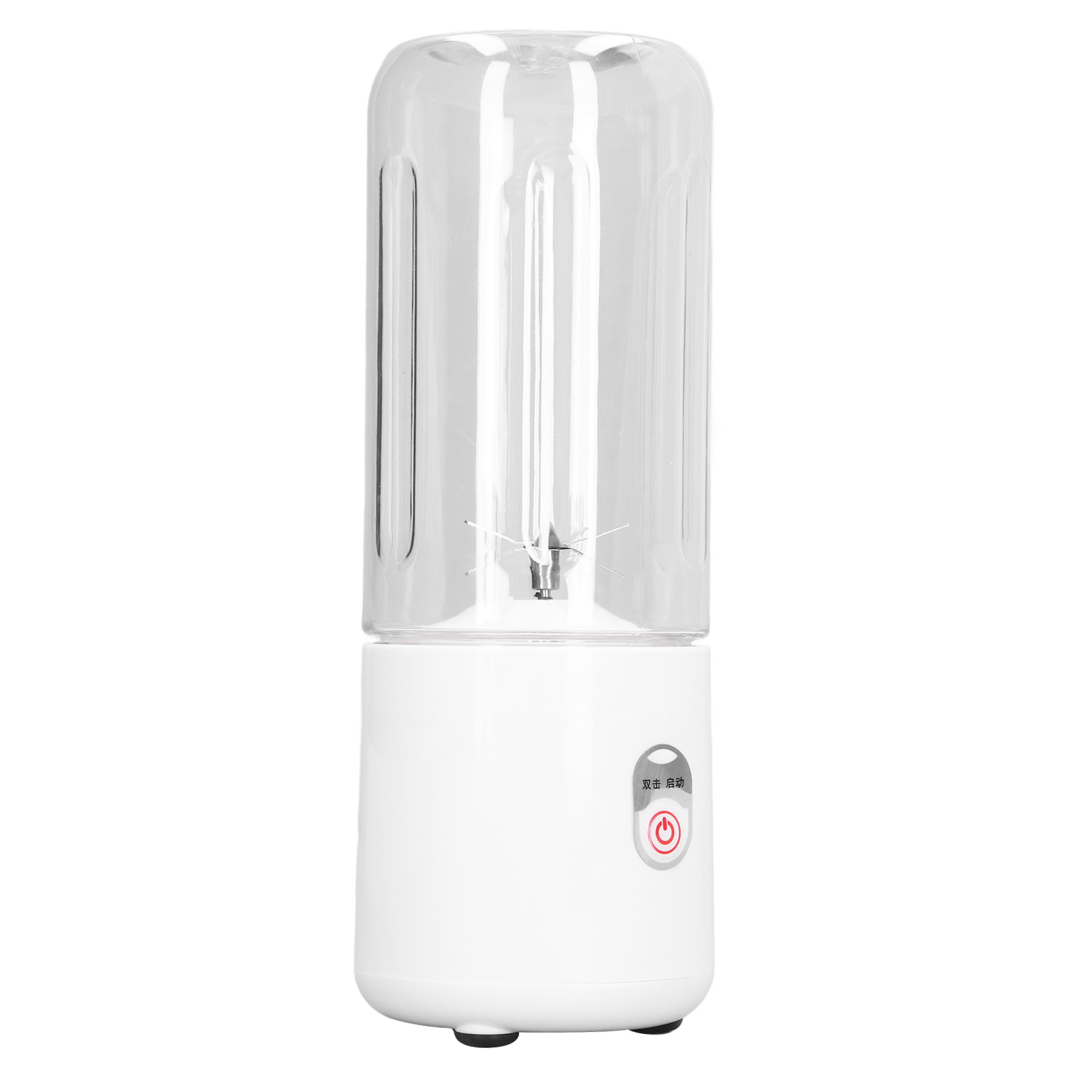 Mini-usb-aufladbarer Fruchtmixer Mit 6 Klingen, 500 Ml, Multifunktionaler Tragbarer Entsafter, Weiß, Für Zuhause Und Studenten