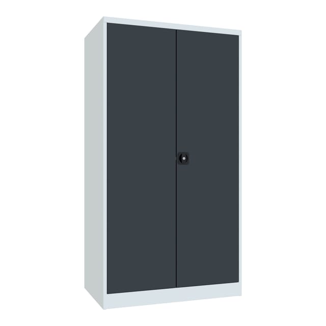 Pavoy Schwerlastschrank, 3 Fachböden a 200 kg, 4 Schubladen, Ral 7035/7016