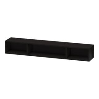 Duravit Regalelement L-Cube 80x14cm, sw hgl, 3 Fächer, horizontal