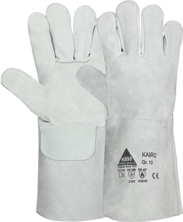 Hase KAIRO, Schweißerhandschuh aus Rindspaltleder, Größe 9