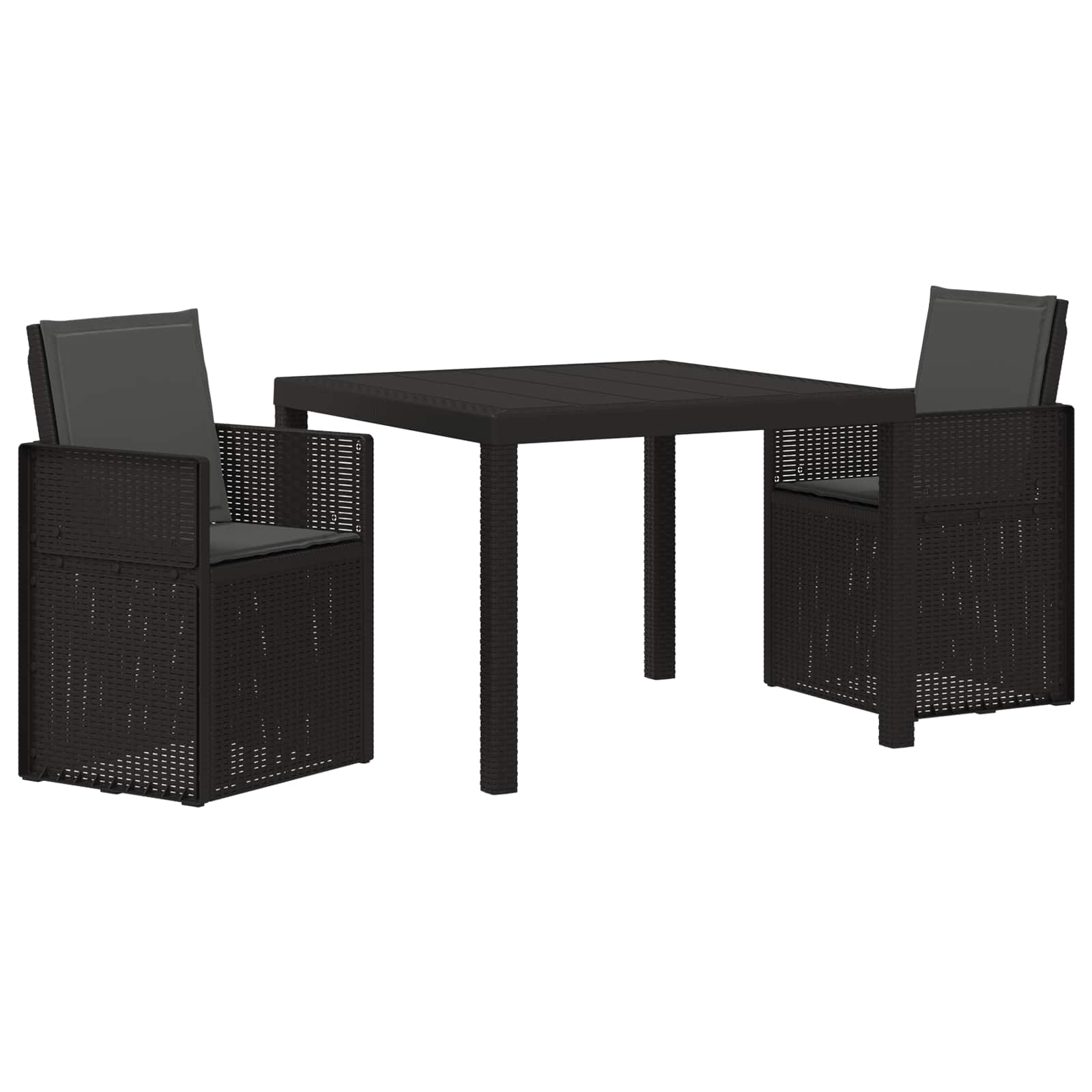 Maison Exclusive - Garten Essgruppe 3 Stk. Anthrazit Pp