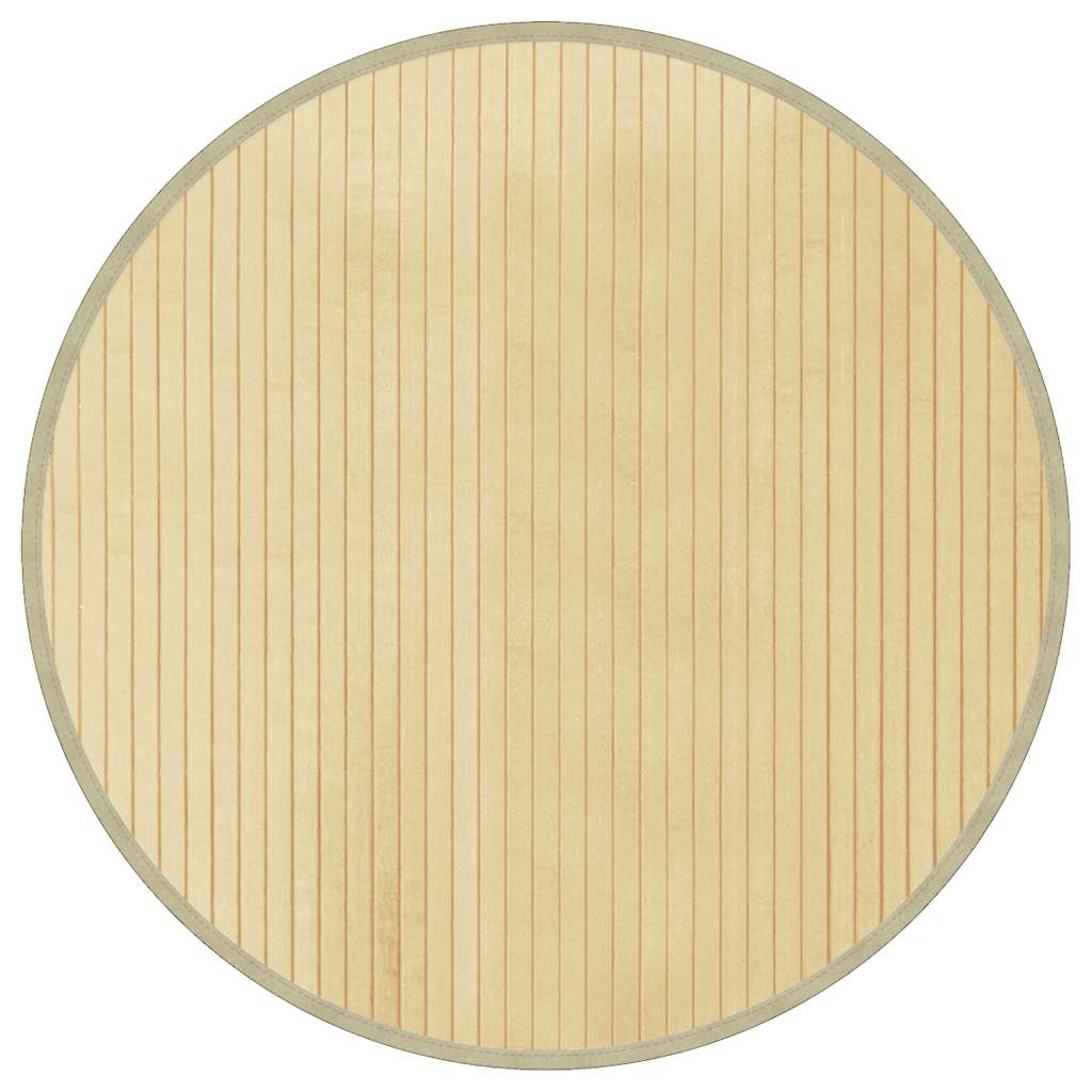 Maison Exclusive - Teppich Rund Hell Natur 60 Cm Bambus