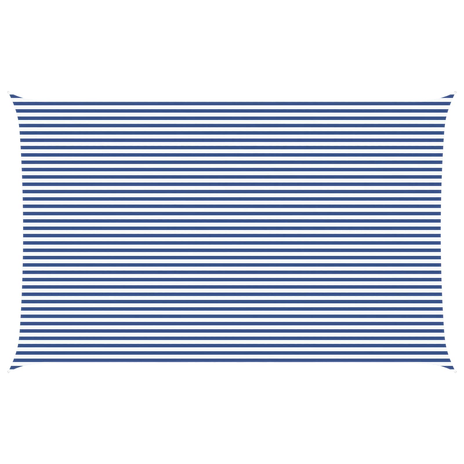 Maison Exclusive - Sonnensegel Blau Und Weiß 8 X 5 M 100 % Polyes