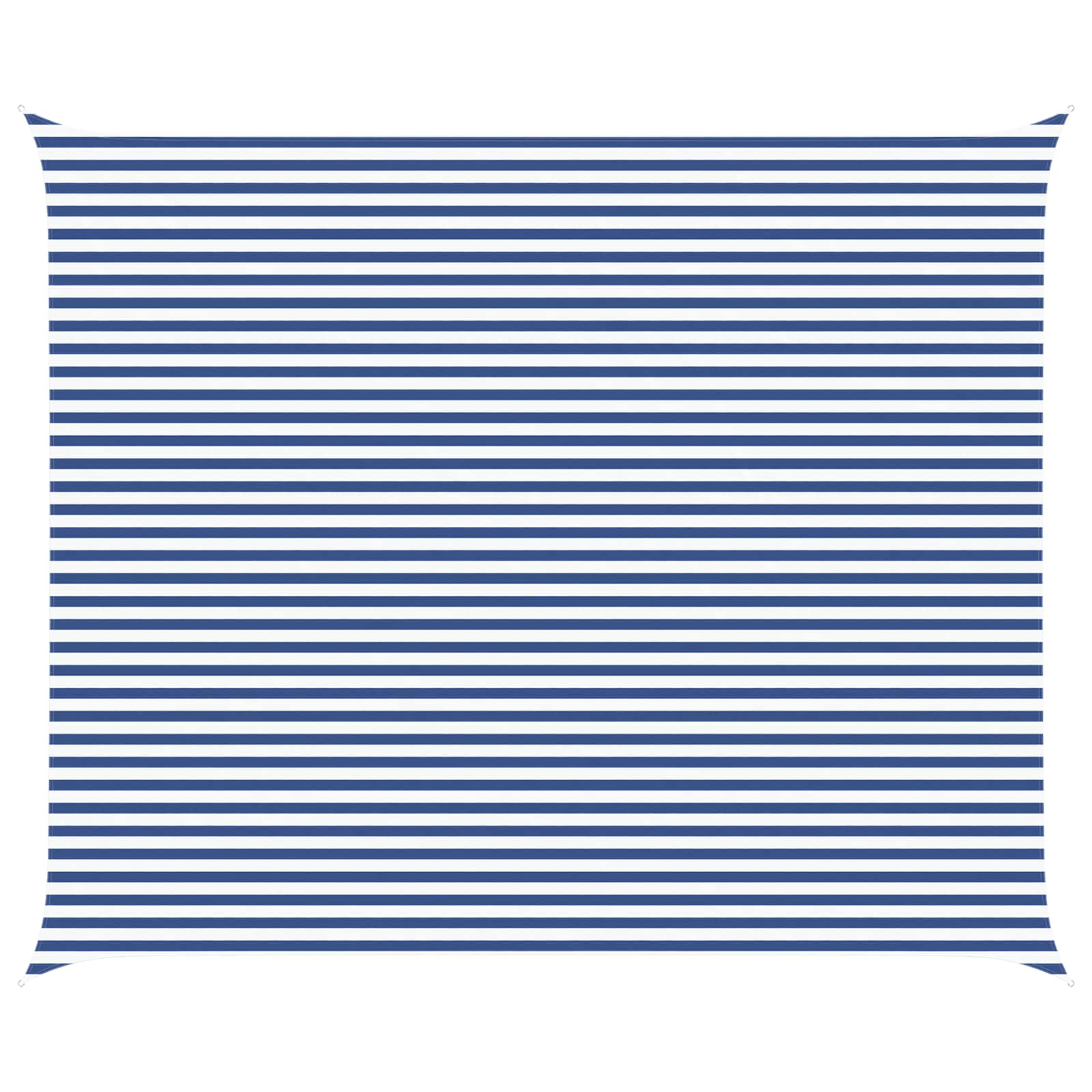 Maison Exclusive - Sonnensegel Blau Und Weiß 6 X 5 M 100 % Polyes