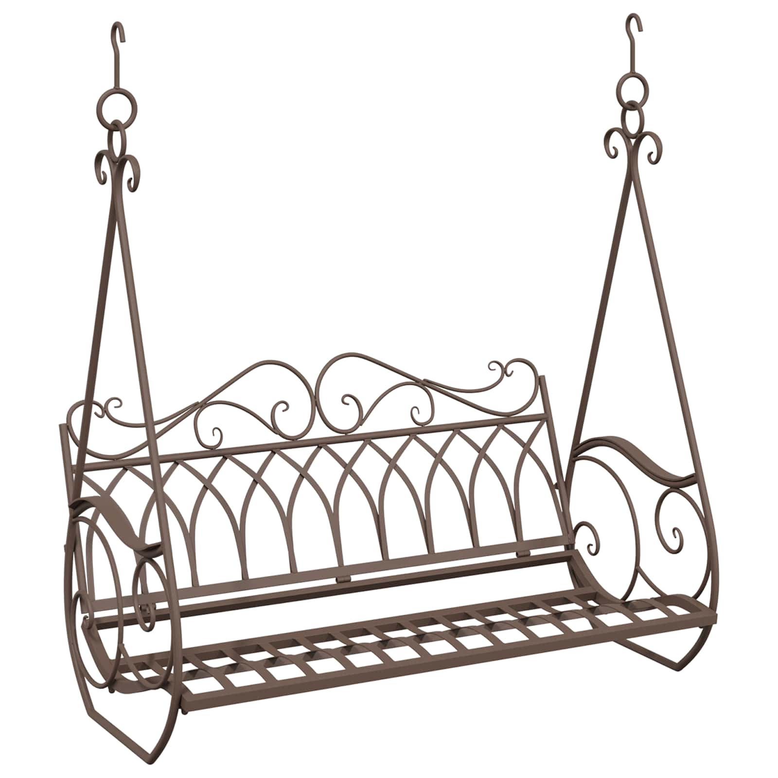 Maison Exclusive - Schaukelbank Stahl 112 X 60 X 126,5 Cm Antikbr