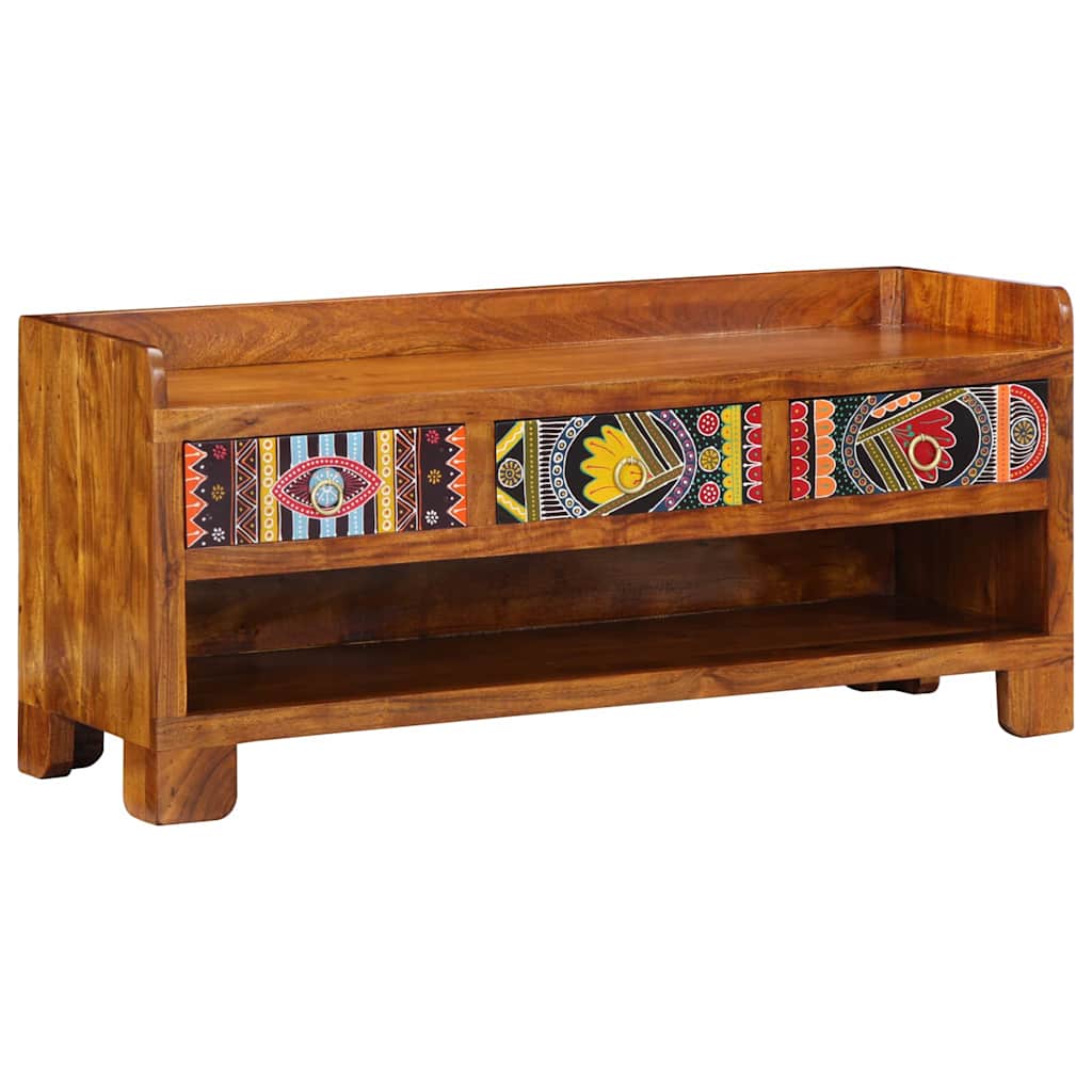 Maison Exclusive - Schuhbank Honigbraun 100 X 35 X 45 Cm Akazienm