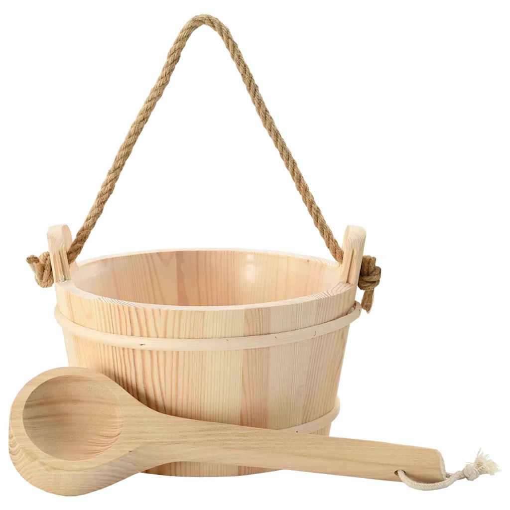 Maison Exclusive - Sauna-eimer 2 Stk. Braun Massives Kiefernholz