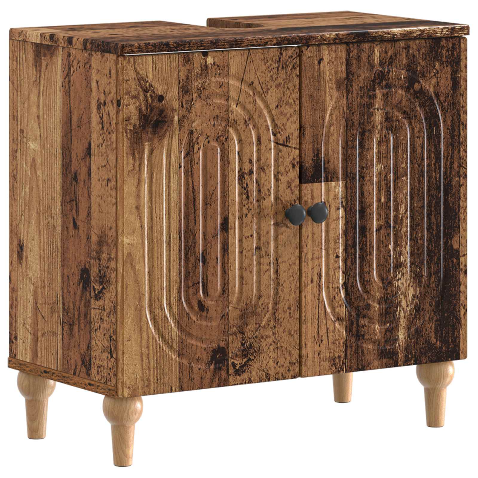 Maison Exclusive - Waschbeckenschrank Alkmaar Altholz 59,5 X 31,5