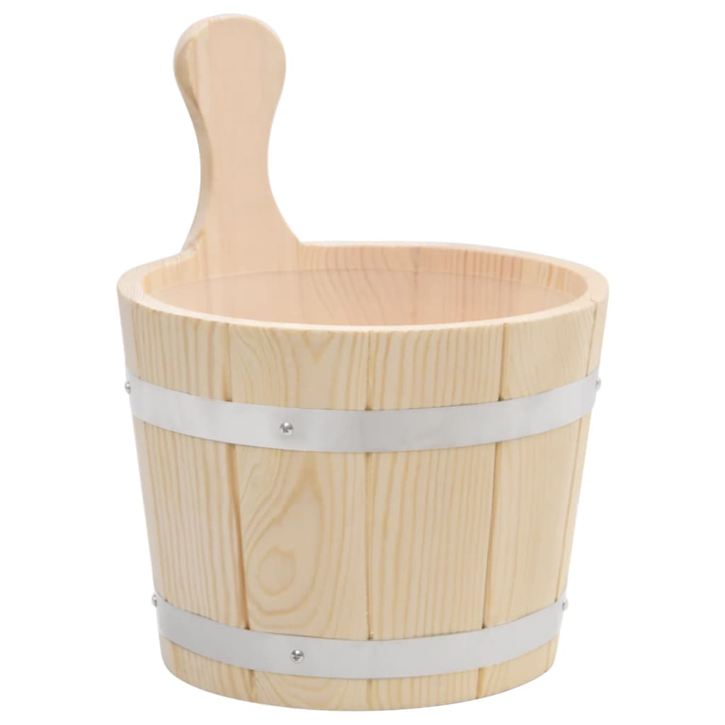 Maison Exclusive - Saunakübel Und Saunakelle Set Massivholz Kiefe
