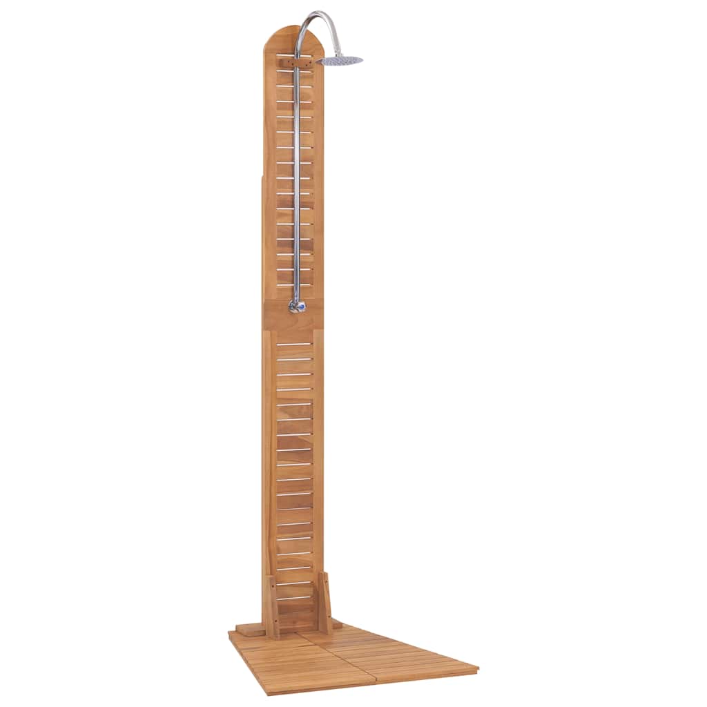 Maison Exclusive - Gartendusche Massivholz Teak 70x75x204 Cm