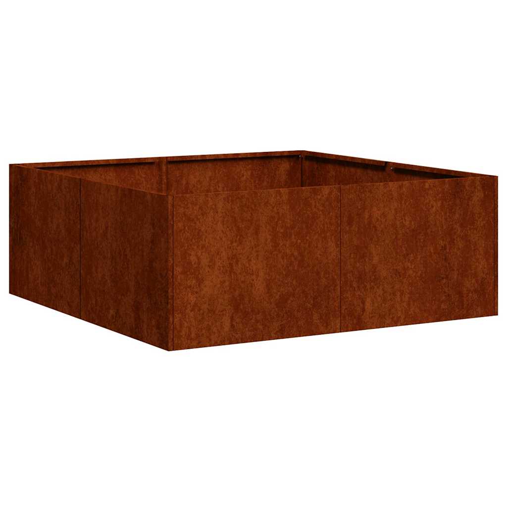 Maison Exclusive - Pflanzkübel Rostig 80x80x30 Cm Wetterfester St