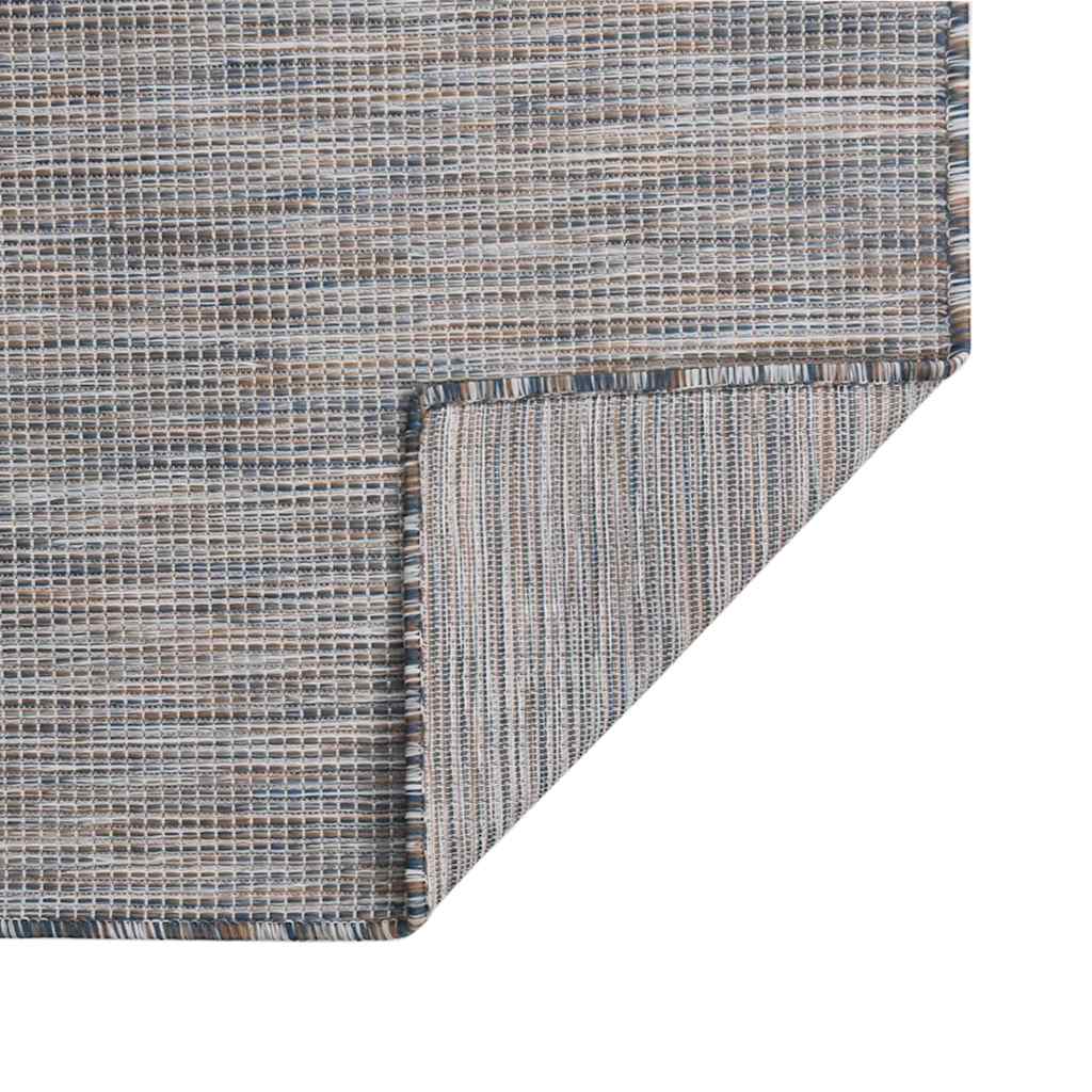 Maison Exclusive - Outdoor-teppich Flachgewebe 80x150 Cm Braun Un