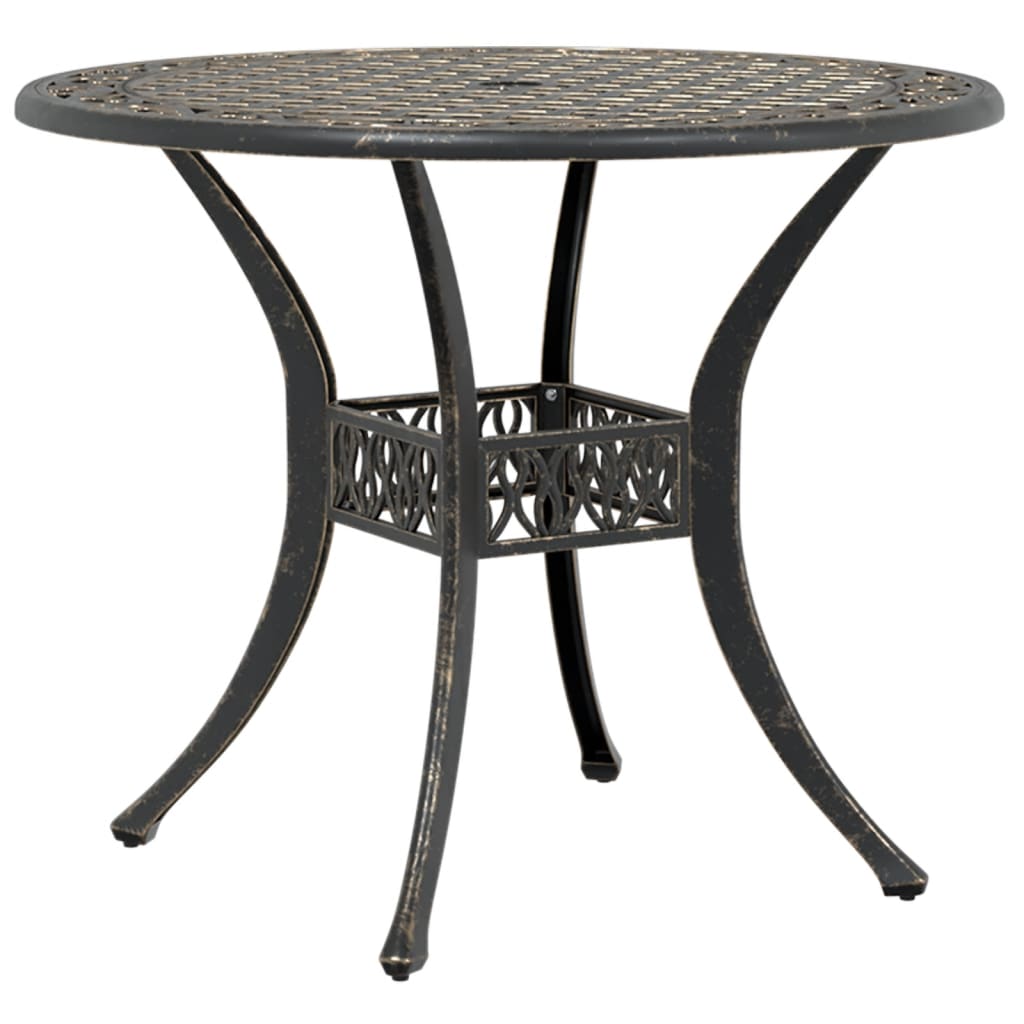 Maison Exclusive - Gartentisch Bronzen Ø90x75 Cm Aluminiumguss