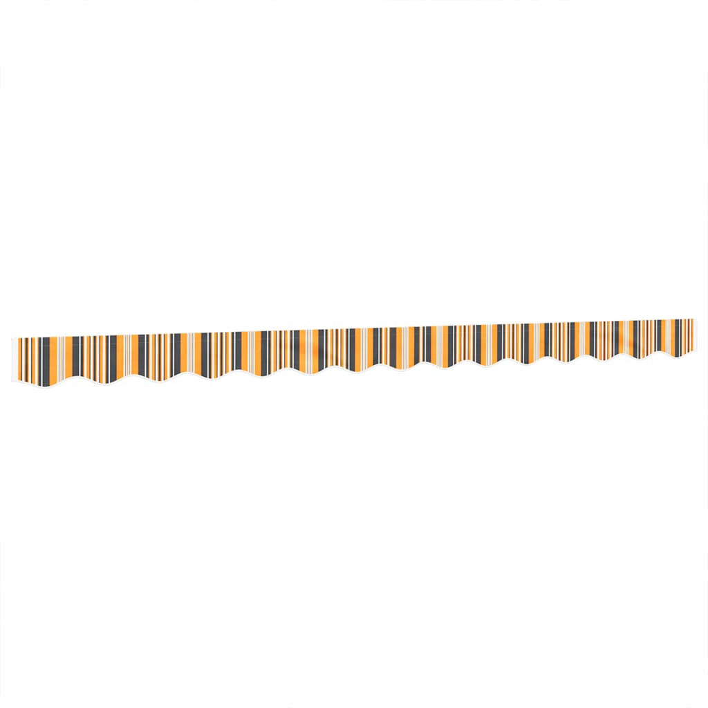 Maison Exclusive - Markisenvolant Gelb Und Grau Gestreift 330x20